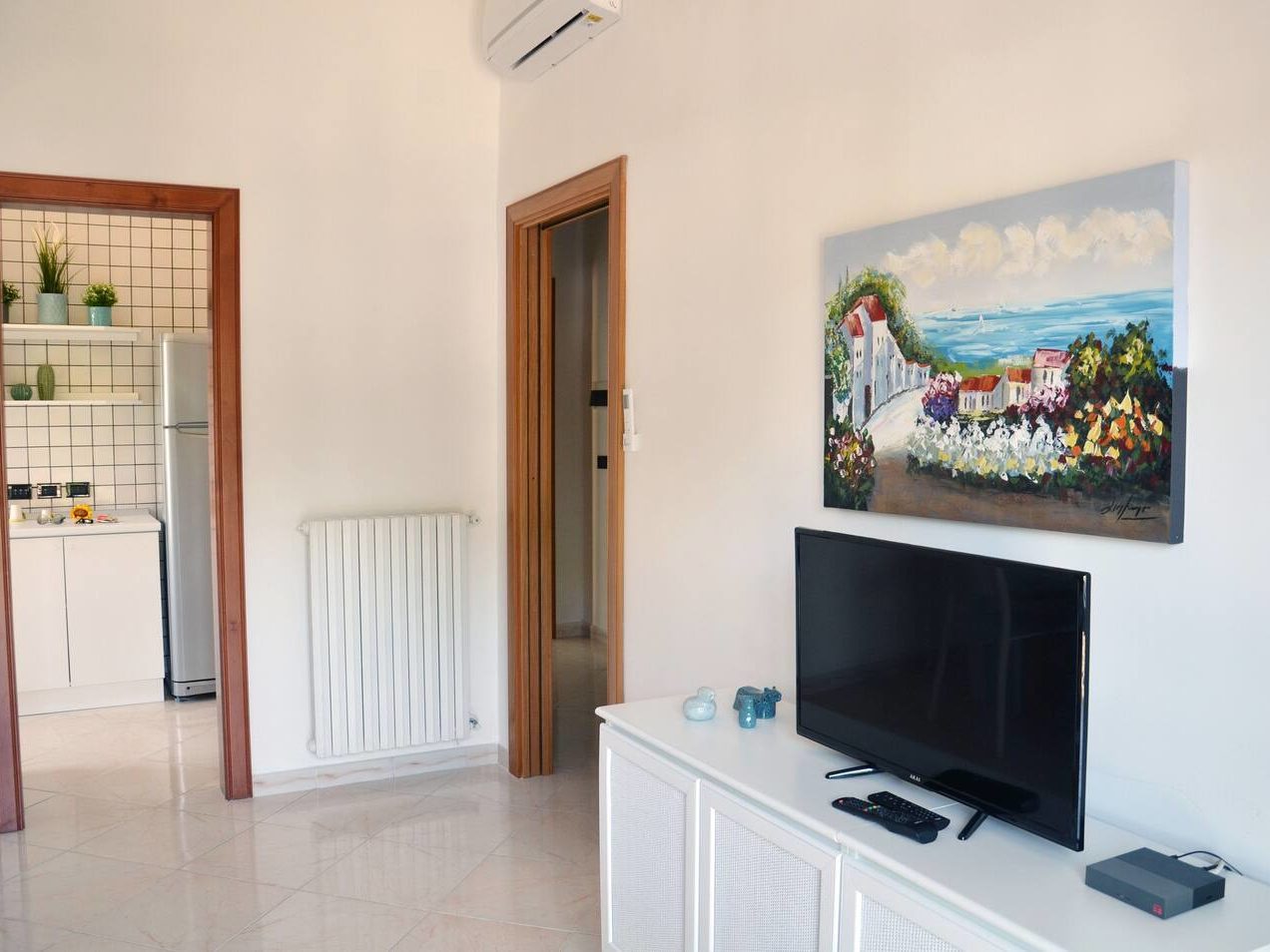 Villa Dei Templi angolo del soggiorno con televisione